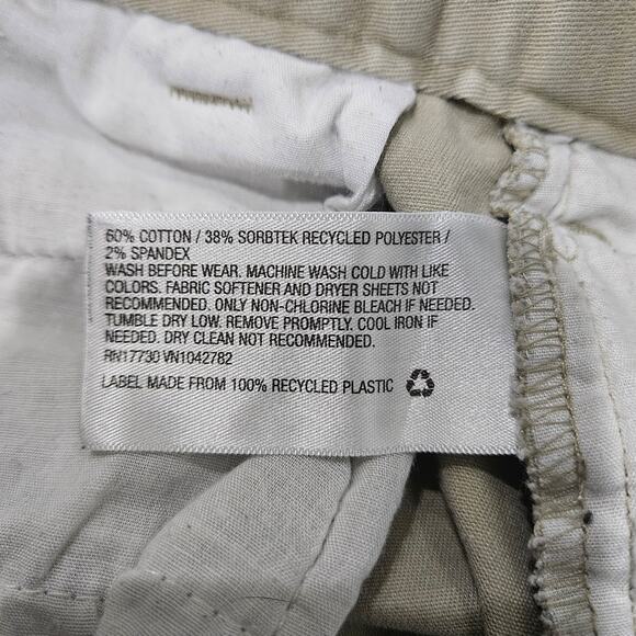 2 Pack Boy's Size 14 Khaki Straight Leg Chino School Uniform Pants - Picture 3 of 9